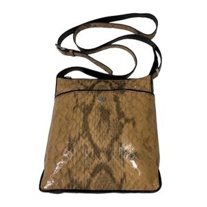 ๐ Lodis Alexandria Paola Messenger Crossbody Snakeskin Print Bag